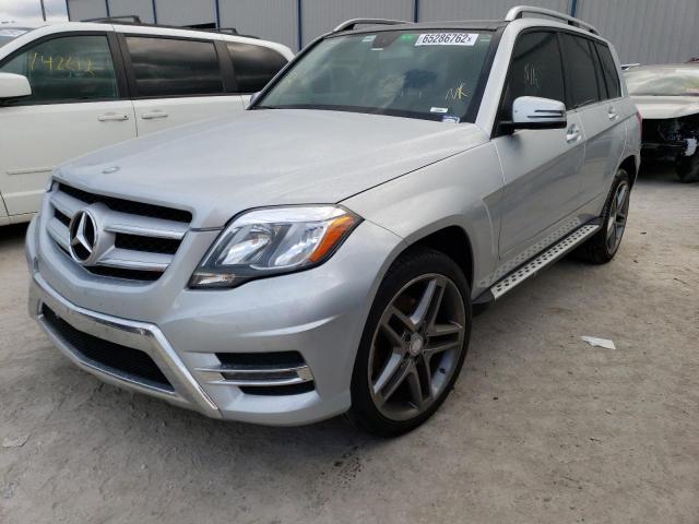 WDCGG8JB1EG304410 - 2014 MERCEDES-BENZ GLK 350 4M SILVER photo 2