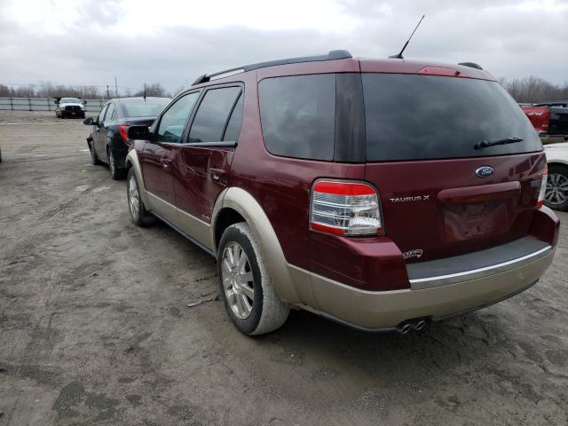 1FMDK07W78GA22534 - 2008 FORD TAURUS X E BURGUNDY photo 3