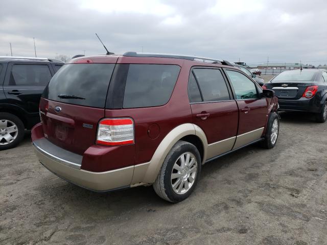 1FMDK07W78GA22534 - 2008 FORD TAURUS X E BURGUNDY photo 4