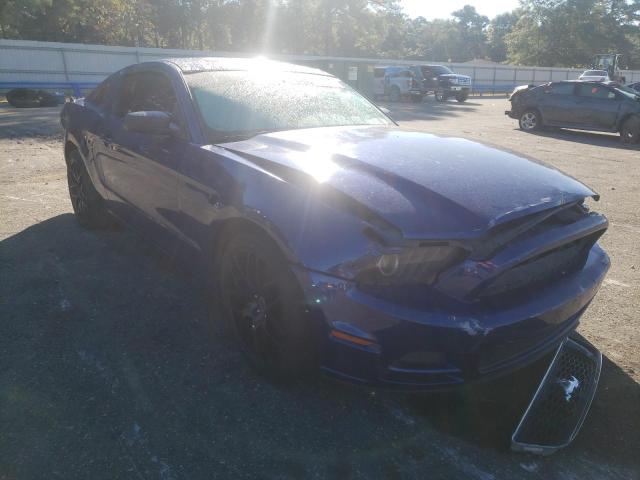 1ZVBP8AM4E5270005 - 2014 FORD MUSTANG BLUE photo 1