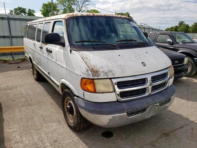 2B5WB35Z3YK179716 - 2000 DODGE RAM WAGON WHITE photo 1