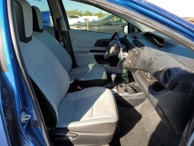 JTDKDTB32C1506160 - 2012 TOYOTA PRIUS C BLUE photo 5