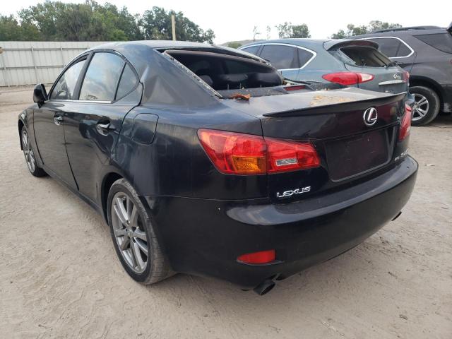 JTHCK262665001479 - 2006 LEXUS IS 250 BLACK photo 3