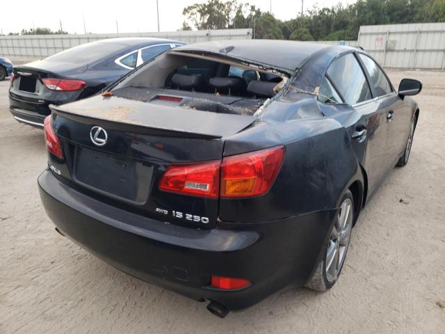 JTHCK262665001479 - 2006 LEXUS IS 250 BLACK photo 9