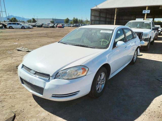 2G1WA5E32E1126100 - 2014 CHEVROLET IMPALA LIM WHITE photo 2