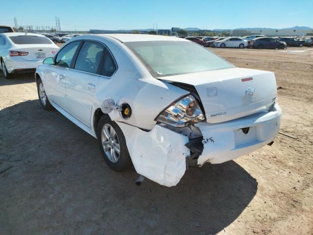 2G1WA5E32E1126100 - 2014 CHEVROLET IMPALA LIM WHITE photo 3