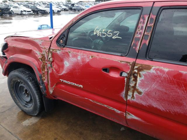 3TMAZ5CN5JM073538 - 2018 TOYOTA TACOMA DOU 红色 照片 10