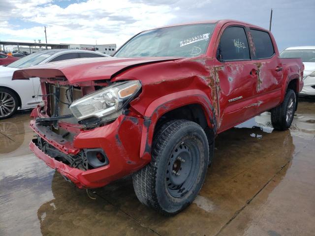 3TMAZ5CN5JM073538 - 2018 TOYOTA TACOMA DOU 红色 照片 2