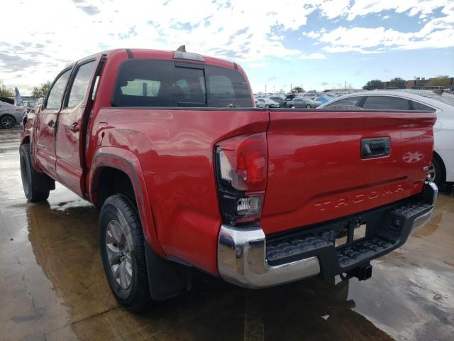 3TMAZ5CN5JM073538 - 2018 TOYOTA TACOMA DOU 红色 照片 3