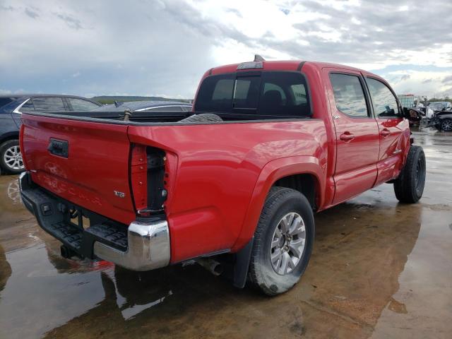 3TMAZ5CN5JM073538 - 2018 TOYOTA TACOMA DOU 红色 照片 4