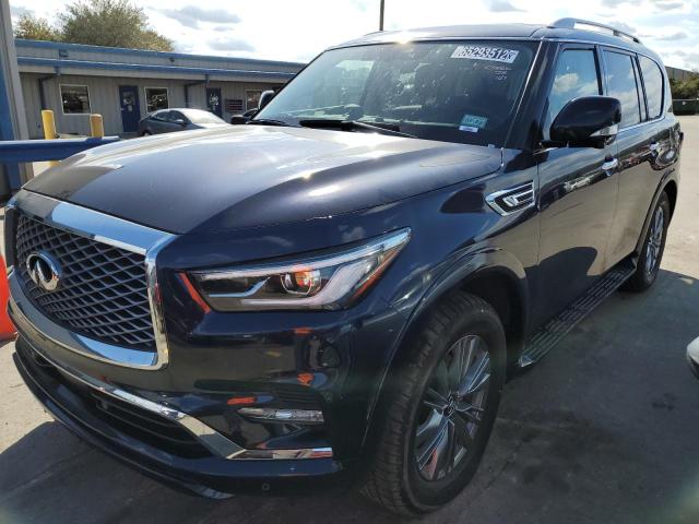 JN8AZ2AF5M9719114 - 2021 INFINITI QX80 LUXE BLUE photo 1