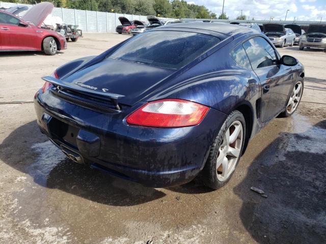 WP0AB29846U785997 - 2006 PORSCHE CAYMAN S BLUE photo 4