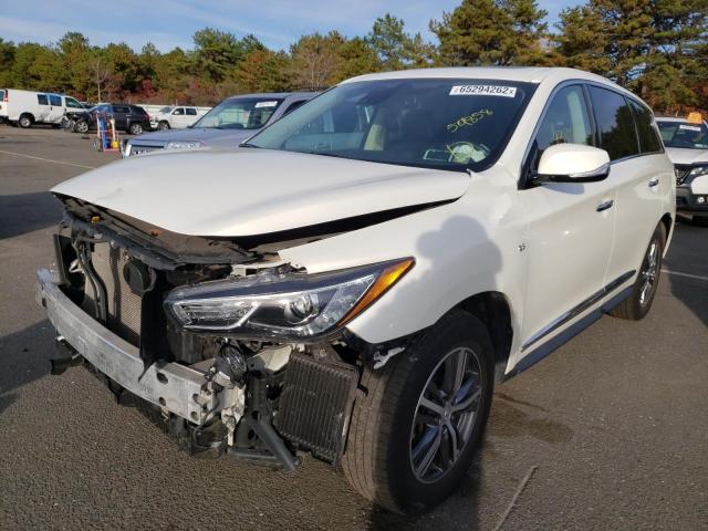 5N1DL0MM7LC501858 - 2020 INFINITI QX60 LUXE WHITE photo 2