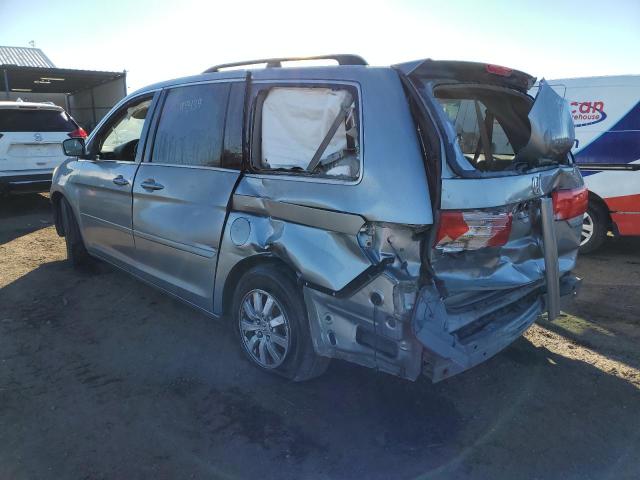 5FNRL38689B054704 - 2009 HONDA ODYSSEY EX BLUE photo 3