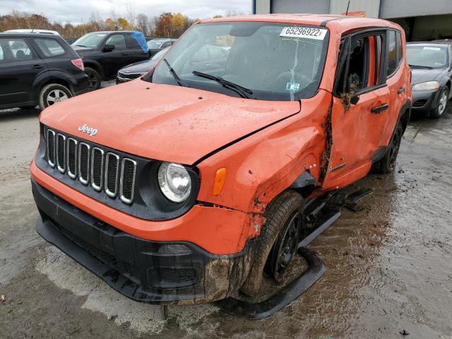 ZACCJBAB6JPJ57983 - 2018 JEEP RENEGADE S Narıncı foto 2