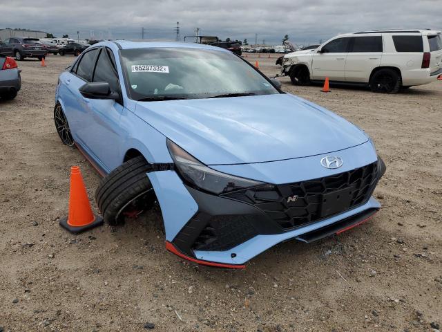 KMHLW4AK5NU007167 - 2022 HYUNDAI ELANTRA N BLUE photo 1