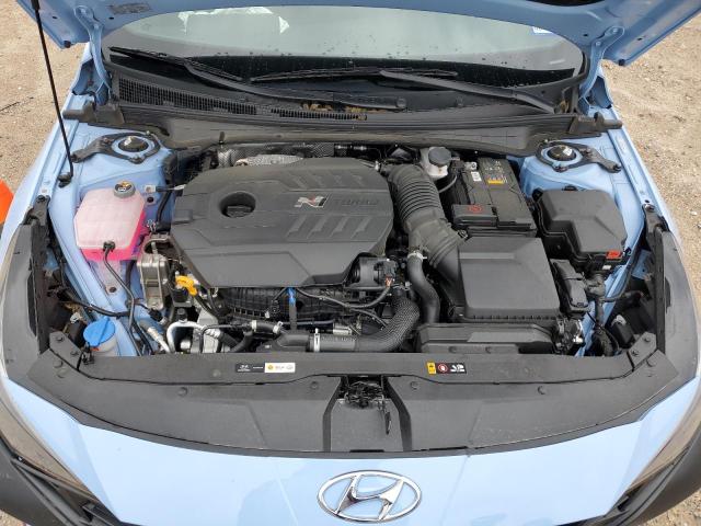 KMHLW4AK5NU007167 - 2022 HYUNDAI ELANTRA N BLUE photo 7