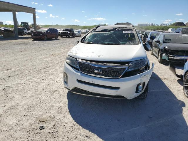 5XYKW4A74EG478854 - 2014 KIA SORENTO SX WHITE photo 9