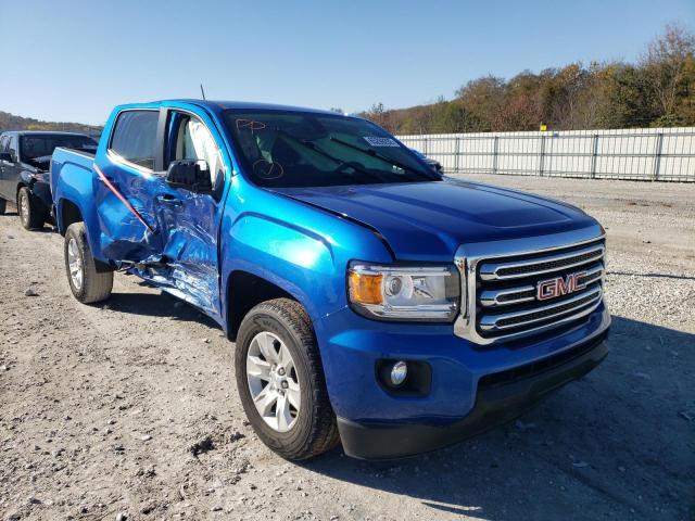 1GTG6CEN8J1302859 - 2018 GMC CANYON SLE BLUE photo 1