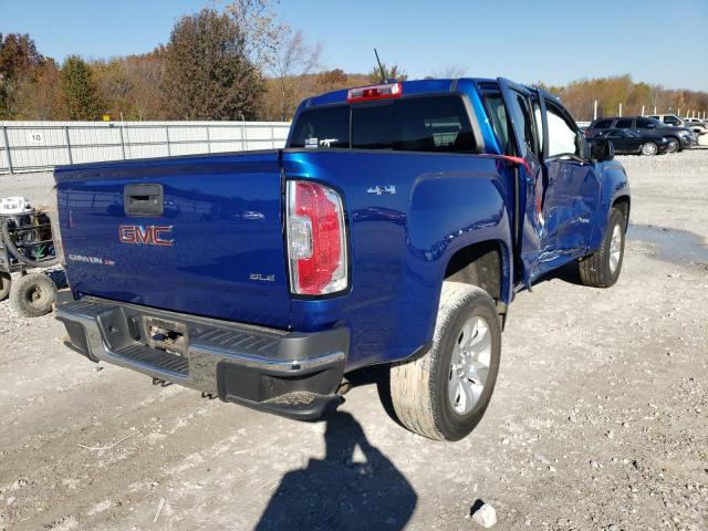 1GTG6CEN8J1302859 - 2018 GMC CANYON SLE BLUE photo 4