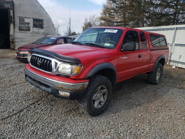 5TEWN72N51Z847241 - 2001 TOYOTA TACOMA XTR RED photo 2