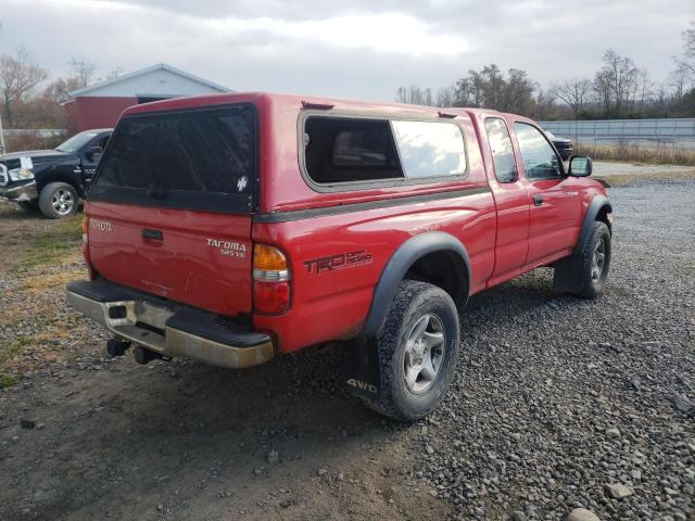 5TEWN72N51Z847241 - 2001 TOYOTA TACOMA XTR RED photo 4