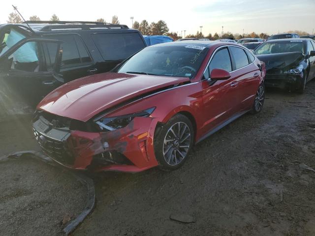 5NPEH4J29LH045662 - 2020 HYUNDAI SONATA LIM RED photo 2