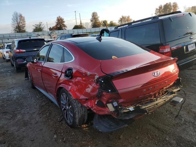 5NPEH4J29LH045662 - 2020 HYUNDAI SONATA LIM RED photo 3