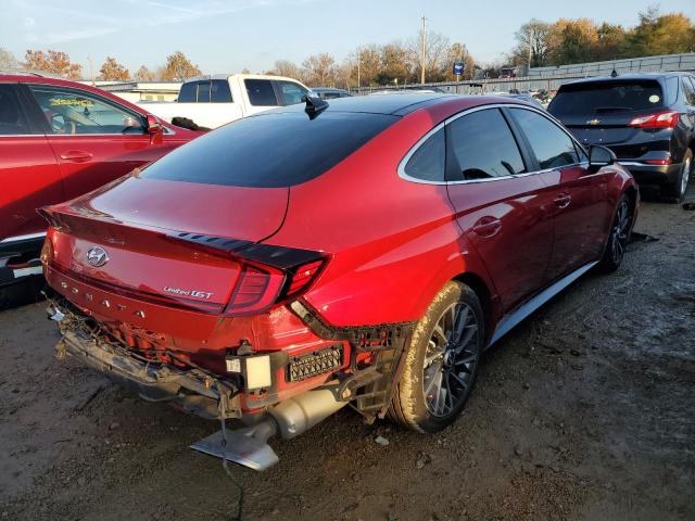 5NPEH4J29LH045662 - 2020 HYUNDAI SONATA LIM RED photo 4