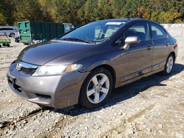 2HGFA1F64AH515008 - 2010 HONDA CIVIC LX-S GRAY photo 2