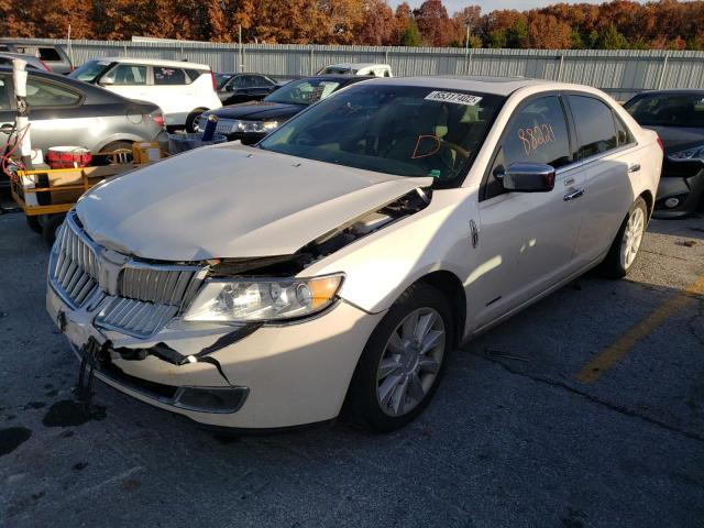 3LNDL2L37CR830288 - 2012 LINCOLN MKZ HYBRID WHITE photo 2