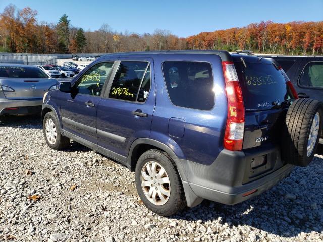 SHSRD78836U425553 - 2006 HONDA CR-V BLUE photo 3