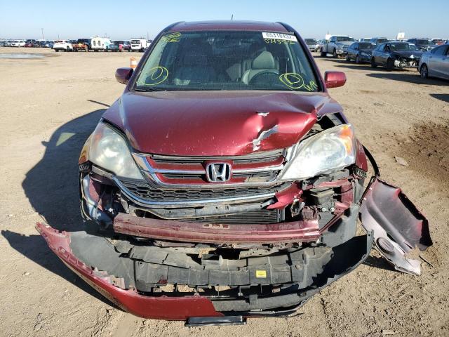 5J6RE3H72AL021552 - 2010 HONDA CR-V EXL BURGUNDY photo 9