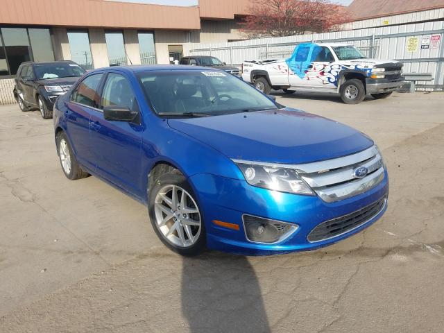 3FAHP0JG8BR320475 - 2011 FORD FUSION SEL BLUE photo 1