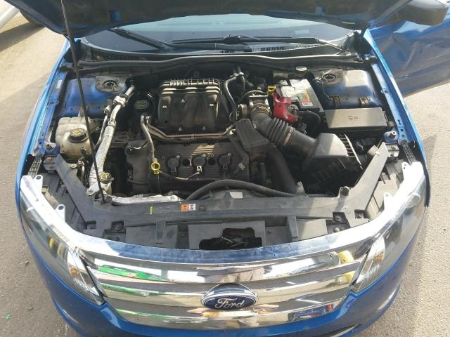 3FAHP0JG8BR320475 - 2011 FORD FUSION SEL BLUE photo 7