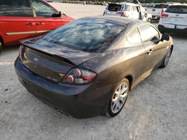 KMHHN66F08U285592 - 2008 HYUNDAI TIBURON GT GRAY photo 3