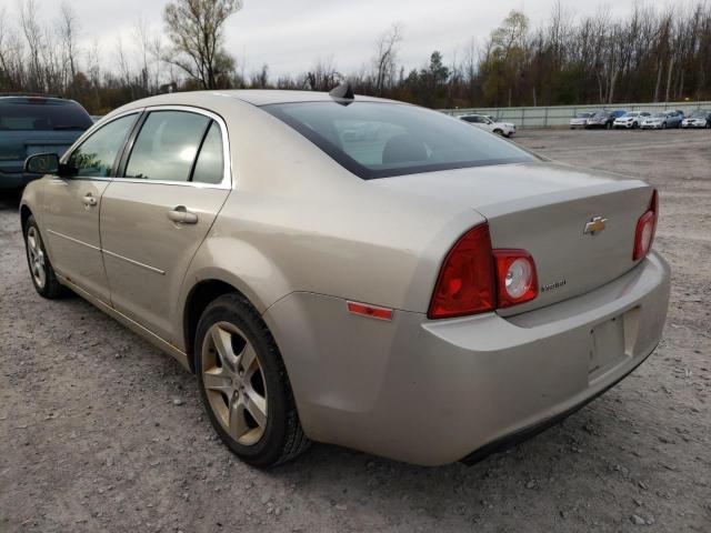 1G1ZB5E09CF295259 - 2012 CHEVROLET MALIBU LS GOLD photo 3