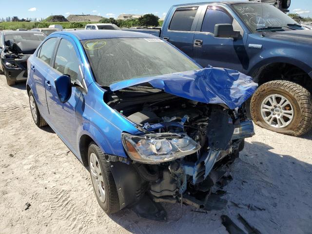 1G1JB5SH3H4104722 - 2017 CHEVROLET SONIC LS BLUE photo 1