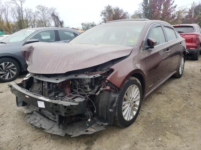 4T1BD1EB9FU038126 - 2015 TOYOTA AVALON HYB BURGUNDY photo 2