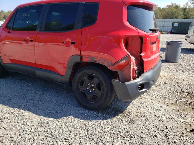 ZACCJAAT1GPD36463 - 2016 JEEP RENEGADE S Qırmızı foto 9