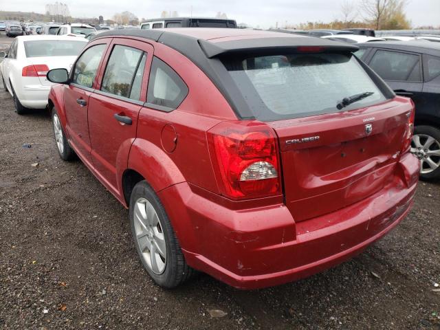 1B3HB48B38D580988 - 2008 DODGE CALIBER SX RED photo 3