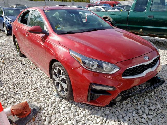 3KPF24AD0KE053904 - 2019 KIA FORTE FE RED photo 1