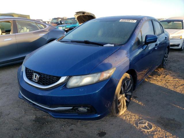 19XFB2F99FE046660 - 2015 HONDA CIVIC EXL ლურჯი ფოტო 2