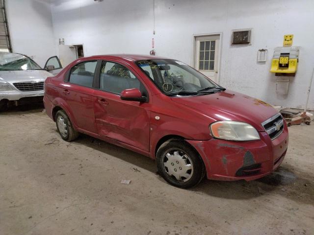 KL1TD56657B088107 - 2007 CHEVROLET AVEO BASE RED photo 1