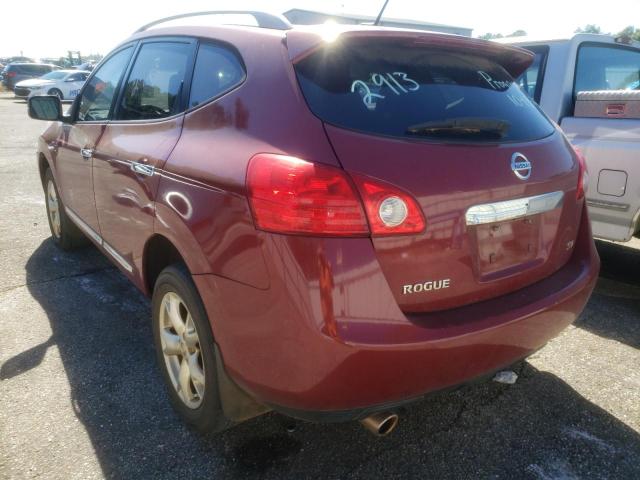 JN8AS5MT8BW155058 - 2011 NISSAN ROGUE S RED photo 3