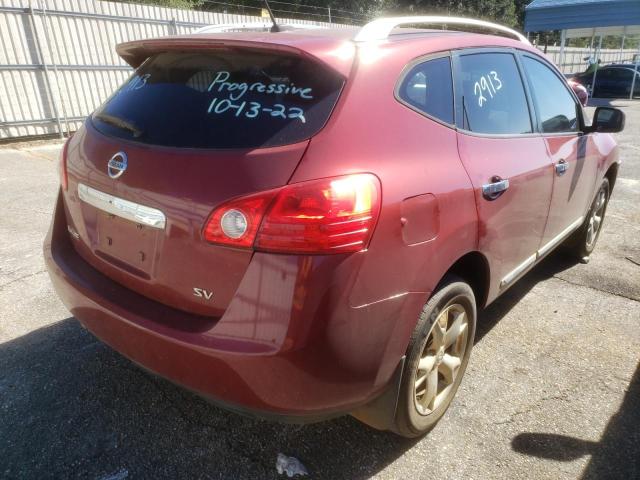 JN8AS5MT8BW155058 - 2011 NISSAN ROGUE S RED photo 4