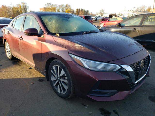 3N1AB8CV3MY242395 - 2021 NISSAN SENTRA SV MAROON photo 1