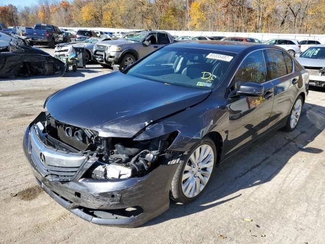 JH4KC1F93FC000933 - 2015 ACURA RLX ADVANC GRAY photo 2