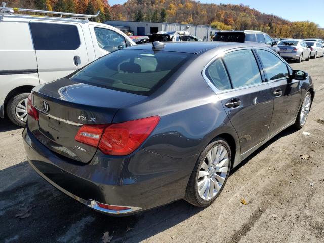 JH4KC1F93FC000933 - 2015 ACURA RLX ADVANC GRAY photo 4
