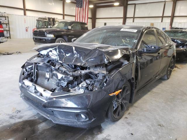 19XFC2F82KE047535 - 2019 HONDA CIVIC SPOR BLACK photo 2